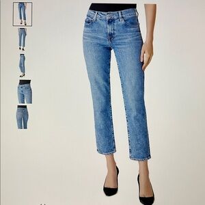 J Brand Adele Mid Rise Ankle Jeans in Chadron